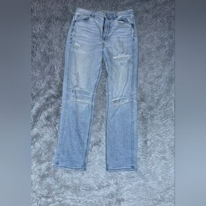American Eagle Outfitters Light Blue Distressed Jeans